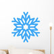 Blue Winter Snowflake Wall Decal
