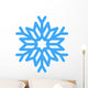 Blue Winter Snowflake Wall Decal