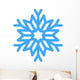 Blue Winter Snowflake Wall Decal