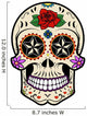 Nautical Rose Sugar Skull Wall Decal