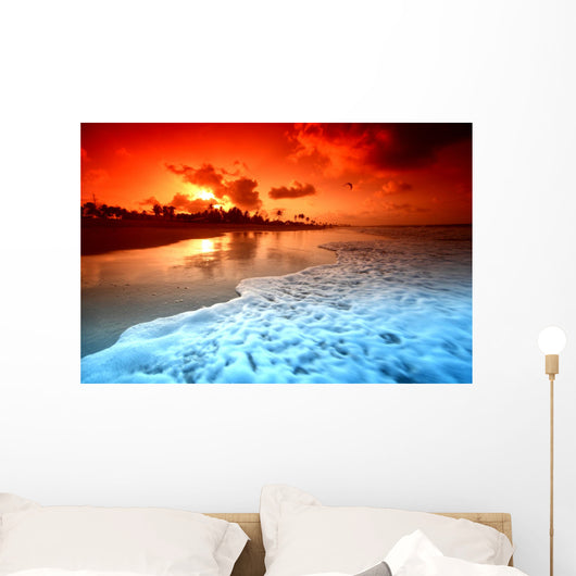 ocean sunrice Wall Mural