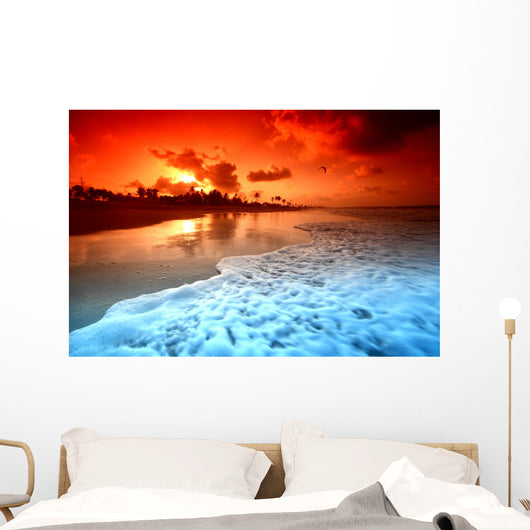 ocean sunrice Wall Mural