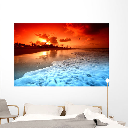 ocean sunrice Wall Mural
