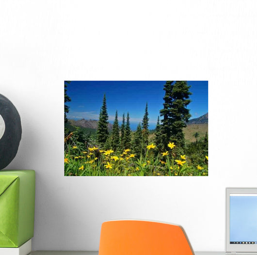 Mountain Meadow Wall Decal Design 3