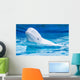 white dolphin in the pool Wall Mural
