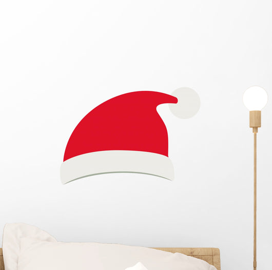 Santas hat icon. Merry Christmas season decoration figure theme. Isolated design. Vector illustration Wall Decal