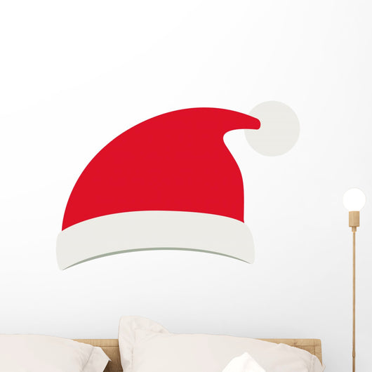Santas hat icon. Merry Christmas season decoration figure theme. Isolated design. Vector illustration Wall Decal