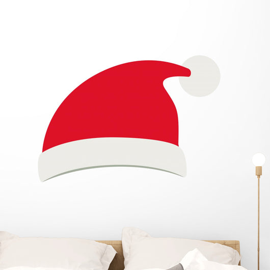 Santas hat icon. Merry Christmas season decoration figure theme. Isolated design. Vector illustration Wall Decal