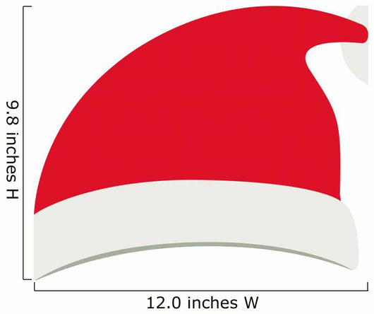 Santas hat icon. Merry Christmas season decoration figure theme. Isolated design. Vector illustration Wall Decal