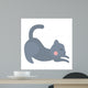 Cat Cartoon Style Vector Wall Decal