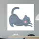 Cat Cartoon Style Vector Wall Decal