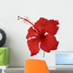 Red hibiscus flower isolated Wall Decal
