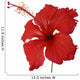 Red hibiscus flower isolated Wall Decal