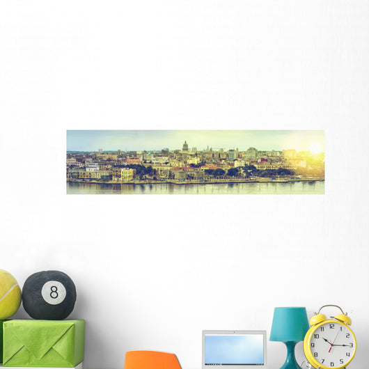 Havana Cuba Wall Decal Panoramic Wall Decal