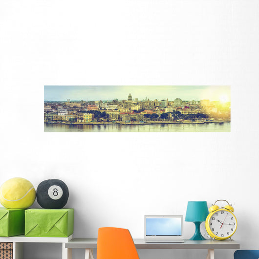 Havana Cuba Wall Decal Panoramic Wall Decal