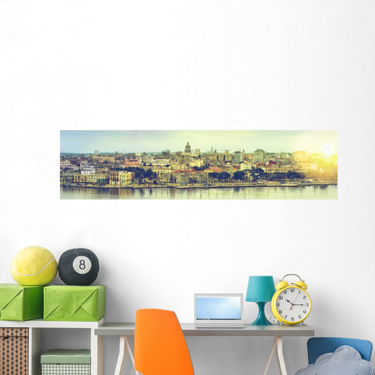 Havana Cuba Wall Decal Panoramic Wall Decal