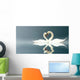Love Swans Wall Mural