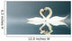 Love Swans Wall Mural