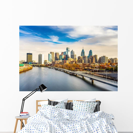Panoramic Picture Philadelphia Skyline Wall Decal