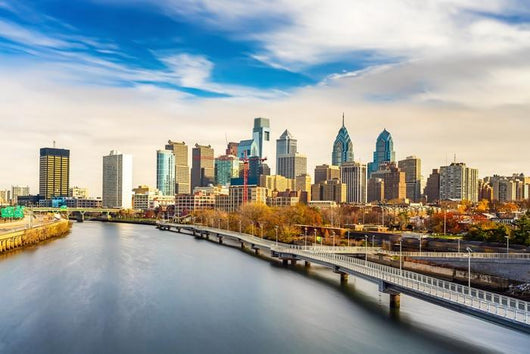 Panoramic Picture Philadelphia Skyline Wall Decal