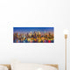 Manhattan Night New York Panorama Skyline Wall Decal