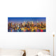 Manhattan Night New York Panorama Skyline Wall Decal