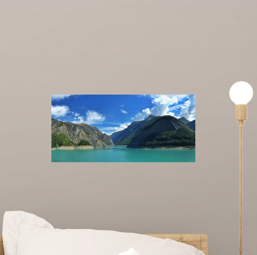 aussicht auf hohe berge  Wall Mural