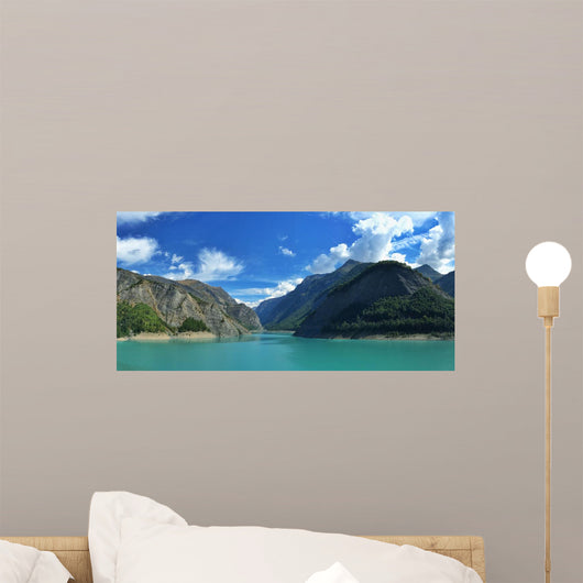 aussicht auf hohe berge  Wall Mural