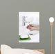 Washing hands in bathroom 2 Wall Mural