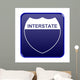 Interstate sign Wall Decal