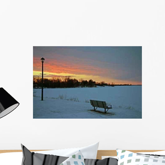 Winter Sunset Wall Decal