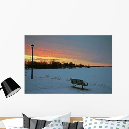 Winter Sunset Wall Decal