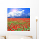 Meadow with Many Red Wall Decal