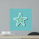 sea star blue beach design vector illustration eps 10 Wall Mural