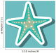 sea star blue beach design vector illustration eps 10 Wall Mural