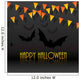 HALLOWEEN Vector Card with Bats, a Spider and Bunting Wall Mural