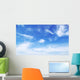 Blue sky background with tiny clouds Wall Mural