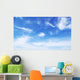 Blue sky background with tiny clouds Wall Mural