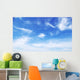 Blue sky background with tiny clouds Wall Mural