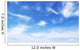 Blue sky background with tiny clouds Wall Mural