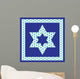 patterned Jewish star Wall Mural