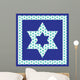 patterned Jewish star Wall Mural