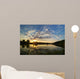 Sonnenuntergang am See, im Naturschutzgebiet Wall Mural
