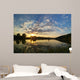 Sonnenuntergang am See, im Naturschutzgebiet Wall Mural