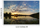 Sonnenuntergang am See, im Naturschutzgebiet Wall Mural