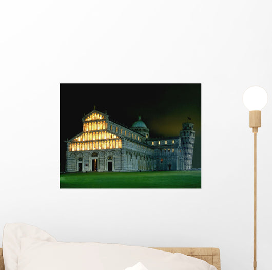 Leaning Tower Lit up Wall Decal