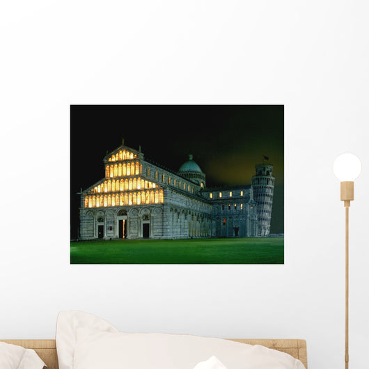 Leaning Tower Lit up Wall Decal