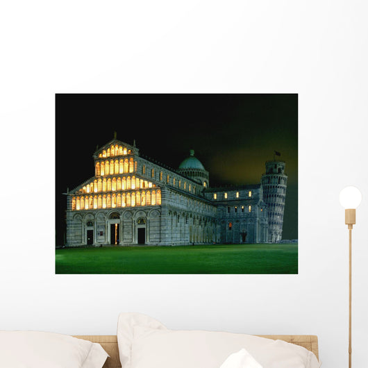 Leaning Tower Lit up Wall Decal
