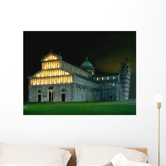 Leaning Tower Lit up Wall Decal