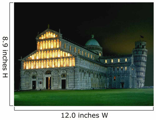 Leaning Tower Lit up Wall Decal